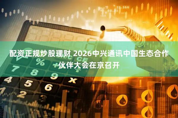 配资正规炒股理财 2026中兴通讯中国生态合作伙伴大会在京召开